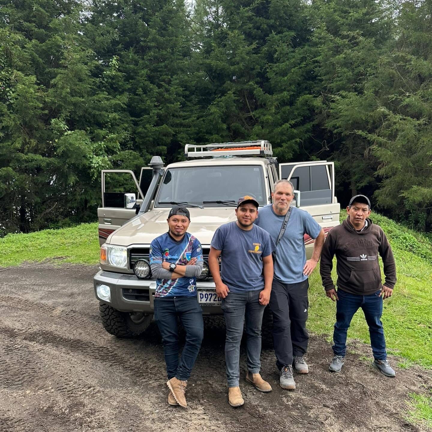 Toyota Land Cruiser 4x4 with the local guides